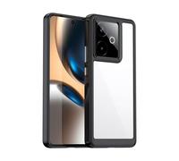 BMPNLSZ Coque pour Realme GT 7T, Ultra-Mince Noir TPU Cover, Bumper Souple Cristal Anti-Choc Etui Housse de Protection Case (6,8")-MFCK - Noir