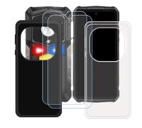 BMPNLSZ Coque pour Ulefone Armor 29 Pro (6,67"), Noir + Transparent Silicone Cover Bumper Housse Étui Case + [2 pièces] HD Film Protecteur Verre trempé écran.