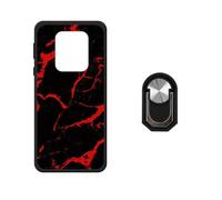 BMPNLSZ Coque pour Ulefone RugKing 5 Pro(6,78"), Silicone Cover Anti-Choc Etui Housse de Protection Case + Noir Anneau de Support Rotatif Amovible à 360 Degrés - WZ12