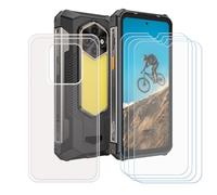BMPNLSZ Coque pour Ulefone RugKing 5 Pro, Transparent Silicone TPU Cover Bumper Housse Étui Case + [4 pièces] HD Film Protecteur Verre trempé écran pour (6,78").