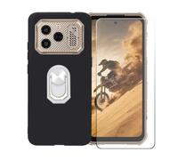 BMPNLSZ Coque pour Ulefone Rugone Xever 8+Blanc Anneau+Verre trempé