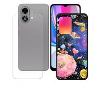 BMPNLSZ Coque pour ZTE Blade A35E, Silicone TPU Cover Bumper Housse Étui Case + Film Protecteur Verre trempé écran pour (6,6") - LH20