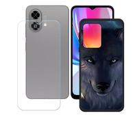BMPNLSZ Coque pour ZTE Blade A35E, Silicone TPU Cover Bumper Housse Étui Case + Film Protecteur Verre trempé écran pour (6,6") - LH97