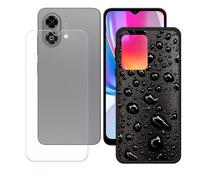 BMPNLSZ Coque pour ZTE Blade A35E, Silicone TPU Cover Bumper Housse Étui Case + Film Protecteur Verre trempé écran pour (6,6") - LH47