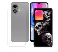 BMPNLSZ Coque pour ZTE Blade A35E, Silicone TPU Cover Bumper Housse Étui Case + Film Protecteur Verre trempé écran pour (6,6") - LH56