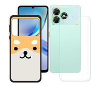 BMPNLSZ Coque pour ZTE Blade A36, Silicone TPU Cover Bumper Housse Étui Case + Film Protecteur Verre trempé écran pour (6,75") - LH83