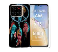 BMPNLSZ Coque pour ZTE Blade A56, Silicone TPU Cover Souple Cristal Bumper Housse Étui Case + Film Protecteur Verre trempé écran pour ZTE Blade A56 - BST3