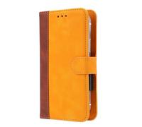 BMPNLSZ Housse pour Crosscall Stellar-X5S, [ Emplacements pour Cartes et Monnaie] PU Cuir Etui Portefeuille avec à Rabat Coque Protection Case Shell Cover pour (6,5") - Jaune-XHDFG