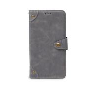 BMPNLSZ Housse pour Doogee S Punk Pro, [ Emplacements pour Cartes et Monnaie] PU Cuir Etui Portefeuille avec à Rabat Coque Protection Case Shell Cover pour (6,58") - Gris-HZLD