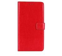 BMPNLSZ Housse pour Oukitel WP55 Pro, [ Emplacements pour Cartes et Monnaie] PU Cuir Etui Portefeuille avec à Rabat Coque Protection Case Shell Cover pour (6,6") - Rouge-HZFM