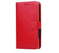 BMPNLSZ Housse pour Sharp Aquos Wish5S, [ Emplacements pour Cartes et Monnaie] PU Cuir Etui Portefeuille avec à Rabat Coque Protection Case Shell Cover pour (6,6") - Rouge-XHDSXT