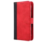BMPNLSZ Housse pour SPC ZEUS 2 Elite, [ Emplacements pour Cartes et Monnaie] PU Cuir Etui Portefeuille avec à Rabat Coque Protection Case Shell Cover pour (6,7") - Rouge-XHDFG