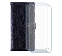 BMPNLSZ PU Cuir Etui pour Blackview Rock 2 + [4 pièces] Verre trempé, HD Anti Rayures Film Protection écran - Fermeture Pliant Coque Cover Housse de Protection pour (6,67") - Noir-HZEY