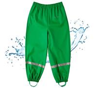BMS Pantalon de Pluie, imperméable, pour Enfants, Vert