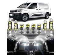 BMT xms Kit d'éclairage LED intérieur pour K9 Peugeot Partner III/Rifter/Citroën Berlingo III/Opel Vauxhall Combo D/Toyota ProAce City/Fiat Doblò III,blanc 6000K, 13 pièces