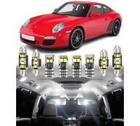 BMT xms Kit d'éclairage LED intérieur pour Porsche 911 997 Carrera 2004-2012, éclairage intérieur blanc 6000K, 12 pièces