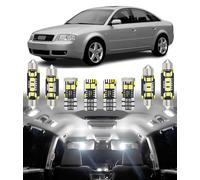 BMT xms Kit d'éclairage LED intérieur pour voiture - Remplacement pour AUDI A6 S6 RS6 C5 4B Sedan Avant 1998-2004, éclairage intérieur blanc 6000K, 22 pièces