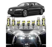 BMT xms Kit d'éclairage LED intérieur pour voiture - Remplacement pour AUDI A6 S6 RS6 C7 4G Sedan Avant 2012-2018, éclairage intérieur blanc 6000K, 15 pièces