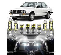 BMT xms Kit d'éclairage LED intérieur pour voiture - Remplacement pour BMW 3 Series E30 Sedan Coupe Wagon Touring Cabrio 1983-1993, éclairage intérieur blanc 6000K, 8 pièces