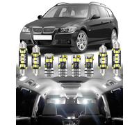 BMT xms Kit d'éclairage LED intérieur pour voiture - Remplacement pour BMW 3 Series E90 E91 Sedan Wagon Touring 2005-2013, éclairage intérieur blanc 6000K, 21 pièces