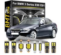 BMT xms Kit d'éclairage LED intérieur pour voiture - Remplacement pour BMW 3 Series E90 E91 Sedan Wagon Touring 2005-2013, éclairage intérieur blanc 6000K, 21 pièces