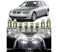 BMT xms Kit d'éclairage LED intérieur pour voiture - Remplacement pour BMW 5 Series E60 E61 Sedan Wagon Touring 2004-2010, éclairage intérieur blanc 6000K, 23 pièces