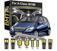 BMT xms Kit d'éclairage LED intérieur pour voiture - Remplacement pour Mercedes Benz A Class W169 Hatchback 2005-2012, éclairage intérieur blanc 6000K, 21 pièces