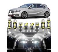 BMT xms Kit d'éclairage LED intérieur pour Voiture - Remplacement pour Mercedes Benz A Class W176 B-Class W246 2012-2018, éclairage intérieur Blanc 6000K, 14 pièces