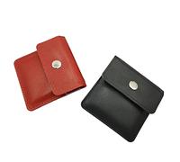 BMTick Lot de 2 cendriers de poche en cuir rouge et noir - Cendrier compact, sans odeur et résistant au feu, portable et discret - Décoration d'intérieur et accents