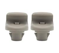 BMTick Lot de 2 fixations de miroir de courtoisie pour pare-soleil - Clip durable compatible avec Nissan Qashqai J10 - Solution fiable pour les clips anciens ou endommagés - Gris