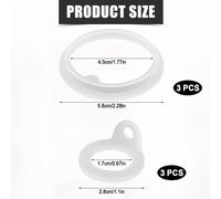 Bmtterqgwo - 6 Joints Silicone Pour Takeya Actives, Compatible Bouteilles 18oz 22oz 24oz 32oz 40oz, Etanche Anti-Fuite