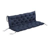 BMTTERQGWO - Outsunny coussin banc 150x98x8 cm, attaches, mobilier jardin, interieur/exterieur, fenetre ou balancelle, bleu fonce