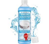 BMUT 1 x 1000 ml de nettoyant concentré pour robot laveur avec parfum frais et gobelet doseur | Sans traces & bras mousse | Raclette d'aspiration | Nettoyeur de sol