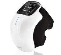 BMUT Appareil de massage des genoux 3 en 1 sans fil avec chaleur profonde et thérapie par vibration - 3 niveaux de chauffage & laser & infrarouge, USB et batterie sans fil - Soulagement de la douleur