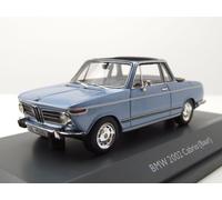 BMW 2002 Baur Cabriolet Bleu Métallique Maquette de Voiture 1:43 Schuco