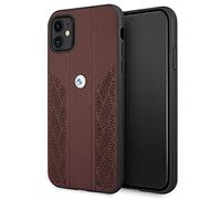 BMW BMHCN61RSPPR Coque de Protection en Cuir pour iPhone 11 6,1" Rouge