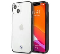 Coque pour iPhone 13 Mini Dos Rigide Transparent Contour Souple Noir Signature Colletionc