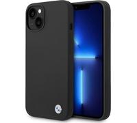 BMW BMHCP14SSILBK Apple iPhone 14 noir Silicone Metal Logo