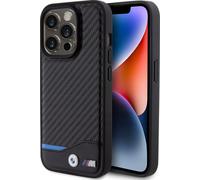 BMW BMHCP15L22NBCK Apple iPhone 15 Pro Cuir Carbone noir