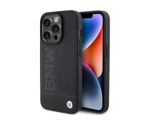 BMW BMHCP15LSLBK Étui en cuir, noir - iPhone 15 Pro