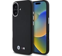 BMW BMHCP16S23PMWK iPhone 16 6.1" schwarz hardcase M Smooth Full Wrapped Metal Schutzhülle