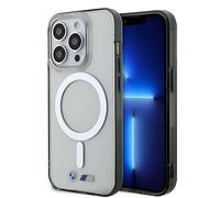 BMW BMHMP14LHCRS Coque Rigide Transparente pour iPhone 14 Pro 6,1" Anneau argenté