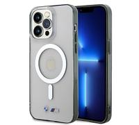 BMW BMHMP14XHCRS Coque rigide transparente pour iPhone 14 Pro Max 6,7" Anneau argenté