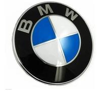 BMW BONNET BADGE EMBLÈME LOGO 82MM FREGIO BADGE 82MM 3M TAILGATE