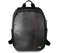 BMW Carbon Red Stripe - Sac à dos pour ordinateur portable 16" (Noir)