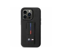 BMW Coque rigide iPhone 14 Plus (6,7'') - Série M Performance, noire, bumper TPU et cuir écologique