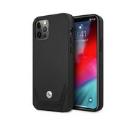 BMW Cuir Perforé - Coque pour iPhone 12 / iPhone 12 Pro (Noir) - 3666339010812