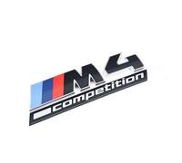 BMW Emblème M4 Competition original OEM, noir avec rayures tricolores, modèle 51147907775, pour G82 G83
