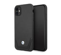 BMW Étui pour iPhone 11 6.1 Cuir noir perforé