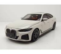 BMW i4 M50 2022 Blanc Métallisé Maquette de Voiture 1:18 Minichamps